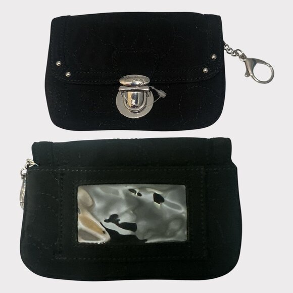 Vera Bradley Vera Tote Beige Ginger Snap Fleece Boucle Shoulder Bag + ID Wallet - Picture 14 of 14